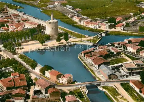 AK / Ansichtskarte Aigues Mortes_Gard Fliegeraufnahme Tour Constance Aigues Mortes Gard