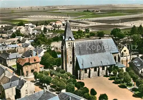 AK / Ansichtskarte Bazoches les Gallerandes Fliegeraufnahme Eglise Bazoches les Gallerandes