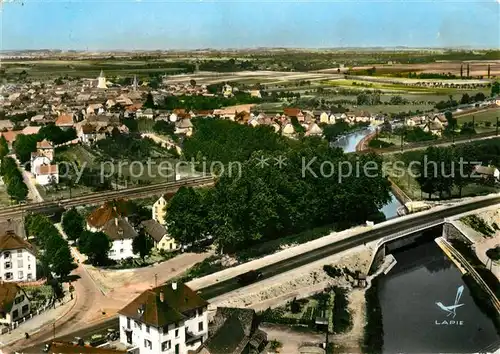AK / Ansichtskarte Vendenheim Fliegeraufnahme Pont Canal Marne au Rhin Vendenheim