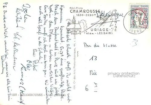 AK / Ansichtskarte Chamrousse  Chamrousse