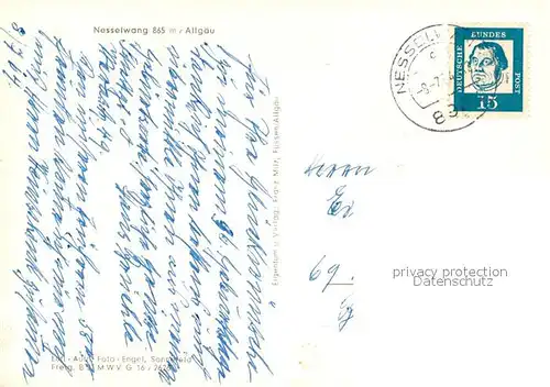 AK / Ansichtskarte Nesselwang Fliegeraufnahme Nesselwang