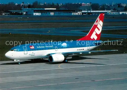 AK / Ansichtskarte Flugzeuge_Zivil Germania B737 700 D AGEM c n 28099 Flugzeuge Zivil