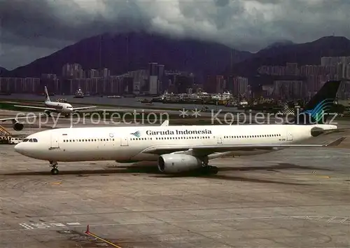 AK / Ansichtskarte Flugzeuge_Zivil Garuda Indonesia A330 341 PK GPD  Flugzeuge Zivil