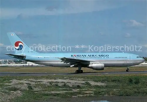 AK / Ansichtskarte Flugzeuge_Zivil Korean Air Cargo Airbus A300F4 203 HL7279 c n 292 Flugzeuge Zivil