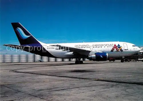 AK / Ansichtskarte Flugzeuge_Zivil Armenia Airlines A310 222 F OGYW c n 276 Flugzeuge Zivil