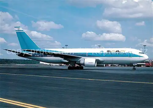 AK / Ansichtskarte Flugzeuge_Zivil EL AL Israel Airlines Boeing 767 258 4X EAB c n 22973 68 Flugzeuge Zivil