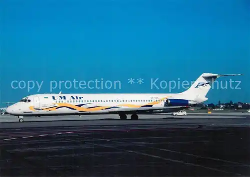 AK / Ansichtskarte Flugzeuge_Zivil Um Air DC 9 51 UR CCS c n 47737 Flugzeuge Zivil