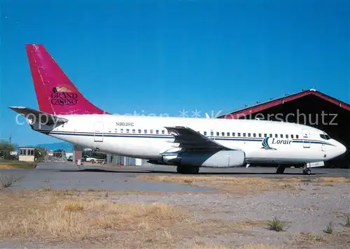 AK / Ansichtskarte Flugzeuge_Zivil Lorair Boeing B 737 200 N903RC  Flugzeuge Zivil