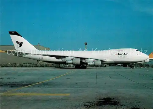 AK / Ansichtskarte Flugzeuge_Zivil Iran Air Boeing B 747 200F EP ICC  Flugzeuge Zivil