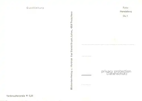 AK / Ansichtskarte Quedlinburg Schloss und Schlosskirche Schlosshof Panorama Klopstockhaus Quedlinburg