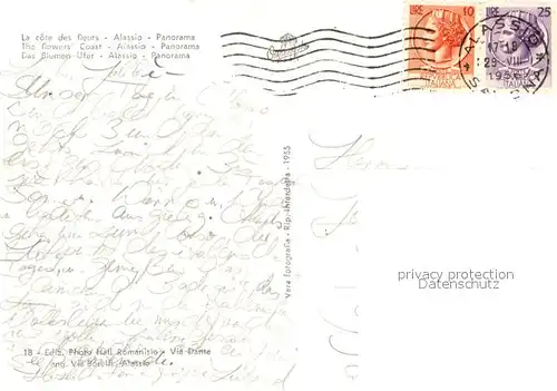 AK / Ansichtskarte Alassio Panorama Alassio