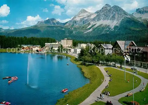 AK / Ansichtskarte Arosa_GR Partie am Obersee Arosa_GR