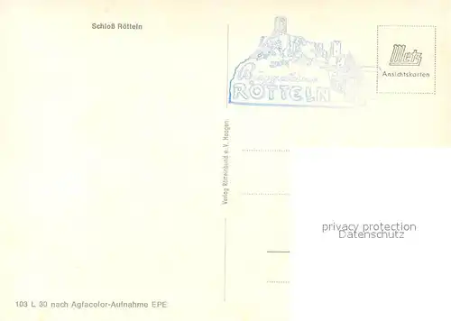 AK / Ansichtskarte Loerrach Burgruine Roetteln Loerrach