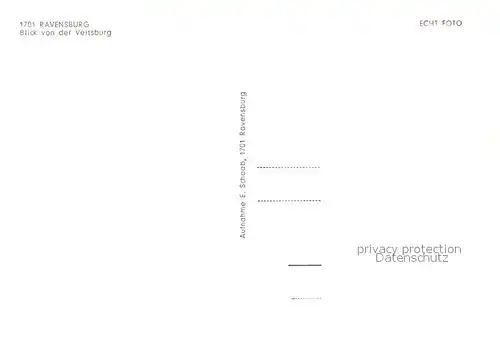 AK / Ansichtskarte Ravensburg_Wuerttemberg Blick von der Veitsburg Ravensburg Wuerttemberg