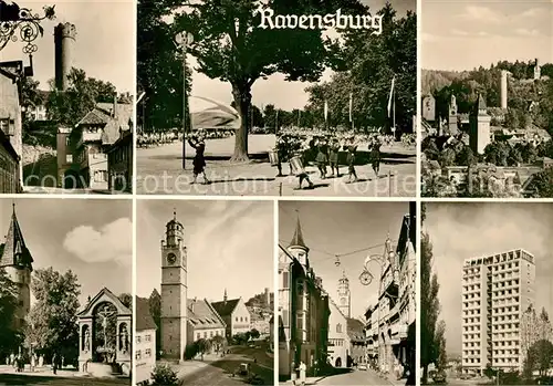 AK / Ansichtskarte Ravensburg_Wuerttemberg Orts und Teilansichten  Ravensburg Wuerttemberg