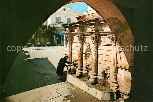 AK / Ansichtskarte Rethymnon_Kreta Ortsmotiv Brunnen Rethymnon Kreta