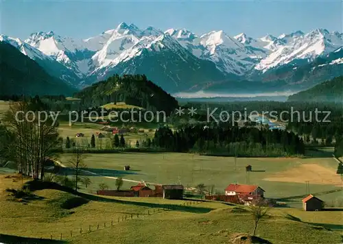 AK / Ansichtskarte Allgaeu_Region Oberes Illertal Blick vom Malerwinkel Allgaeu Region