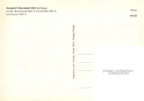 AK / Ansichtskarte Oberstdorf Gr Krottenkopf Fuerschiesser und Kratzer Oberstdorf