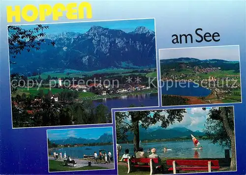 AK / Ansichtskarte Hopfen_See Panorama Teilansichten Hopfen_See