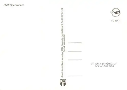 AK / Ansichtskarte Obertrubach Panorama Obertrubach