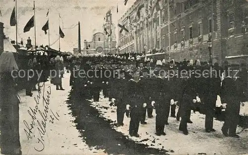 AK / Ansichtskarte Stockholm Fran Konung Oscar II:s likbegaengelse Stockholm