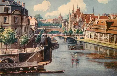 AK / Ansichtskarte Strasbourg_Alsace Palais Imperial et Ecole superieure de jeunes filles Kaiserpalast Hoehere Maedchenschule Strasbourg Alsace