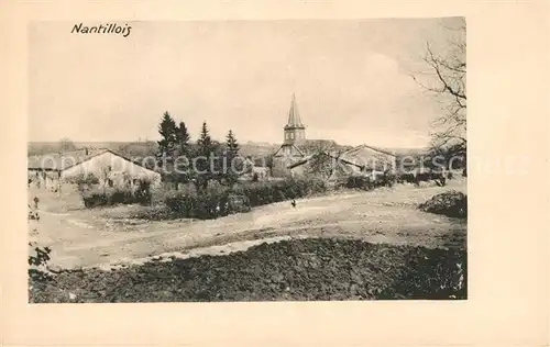 AK / Ansichtskarte Nantillois Ortsansicht mit Kirche Nantillois