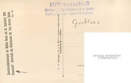 AK / Ansichtskarte Dessendorf Dammbruchkatastrophe der Weissen Desse Dessendorf
