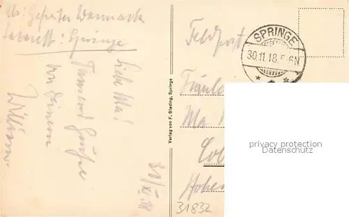 AK / Ansichtskarte Springe_Deister Koellnischfeld Forsthaus Springe_Deister