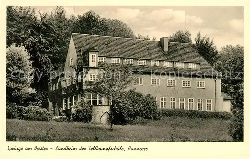 AK / Ansichtskarte Springe_Deister Landheim der Tellkampfschule Hannover Springe_Deister