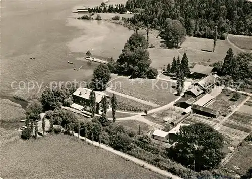 AK / Ansichtskarte Gwatt Fliegeraufnahme Heimstaette fuer die reformierte Jugend Gwatt