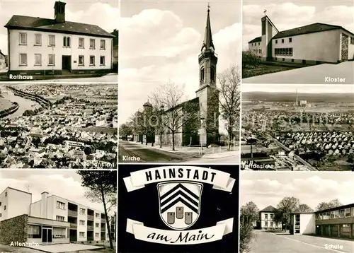 AK / Ansichtskarte Hainstadt_Hanau Kirche Rathaus Kloster  Hainstadt_Hanau