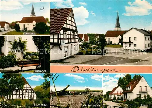 AK / Ansichtskarte Dielingen Ehrenmal Kirchplatz Linnert Dielingen