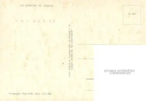 AK / Ansichtskarte Eyendorf_Lueneburger_Heide Fliegeraufnahme Eyendorf_Lueneburger_Heide