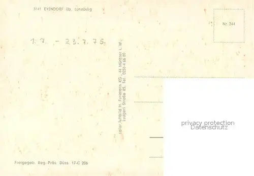 AK / Ansichtskarte Eyendorf_Lueneburger_Heide Fliegeraufnahme Eyendorf_Lueneburger_Heide