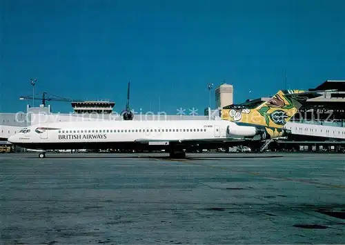 AK / Ansichtskarte Flugzeuge_Zivil British Airways Boeing B 727 200 ZS NOU  Flugzeuge Zivil