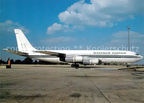 AK / Ansichtskarte Flugzeuge_Zivil Shabair Cargo B 707 323C 9Q CSZ c n 19577 Flugzeuge Zivil