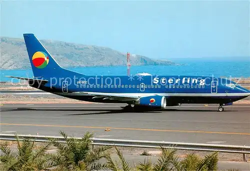 AK / Ansichtskarte Flugzeuge_Zivil Sterling European Airlines B 737 3YO OY SEE c n 24463 1701 Flugzeuge Zivil