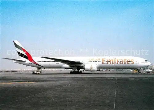 AK / Ansichtskarte Flugzeuge_Zivil Emirates B 777 31H A6 EMN c n 29063 Flugzeuge Zivil