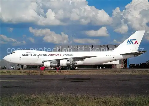 AK / Ansichtskarte Flugzeuge_Zivil North Atlantic Airways Cargo Boeing B 747 200F N713CK  Flugzeuge Zivil