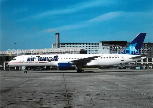 AK / Ansichtskarte Flugzeuge_Zivil Air Transat Boeing 757 28A C GTSN c n 24543 Flugzeuge Zivil