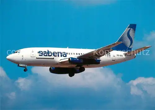 AK / Ansichtskarte Flugzeuge_Zivil Sabena Boeing 737 229C OO SDJ c n 20915 Flugzeuge Zivil