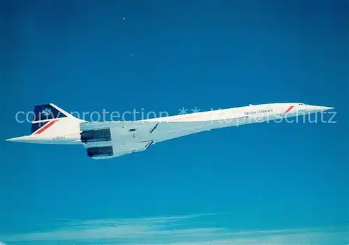 AK / Ansichtskarte Flugzeuge_Zivil British Airways Concorde  Flugzeuge Zivil