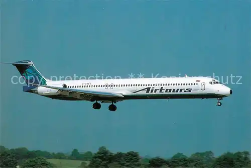 AK / Ansichtskarte Flugzeuge_Zivil Airtours MD 83 G COES c n 49937 Flugzeuge Zivil