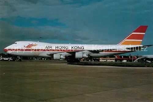 AK / Ansichtskarte Flugzeuge_Zivil Air Hong Kong B747 100F VR HKN C N 19897 Flugzeuge Zivil