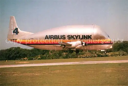 AK / Ansichtskarte Flugzeuge_Zivil Super Guppy Airbus Skylink F GEAI c n 004 Flugzeuge Zivil