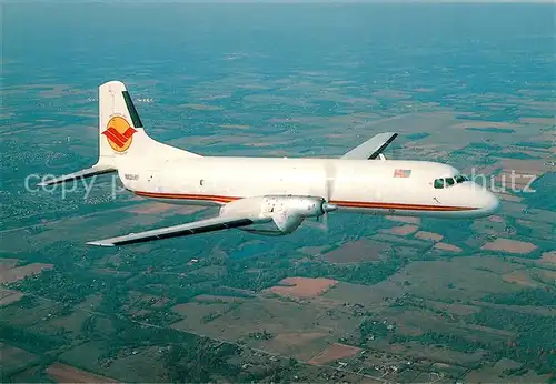 AK / Ansichtskarte Flugzeuge_Zivil MID Pacific Cargo NAMC YS 11A 659F N113MP c n 2104 Flugzeuge Zivil