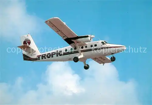 AK / Ansichtskarte Flugzeuge_Zivil Tropical Air Services De Havilland DHC 6 Twin Otter 200 V3 HTA c n 112 Flugzeuge Zivil