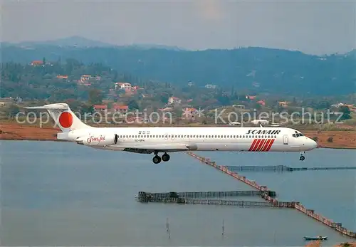 AK / Ansichtskarte Flugzeuge_Zivil Scanair McDonnell Douglas MD 83 SE DPH c n 49663 1437 Flugzeuge Zivil