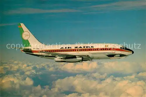 AK / Ansichtskarte Flugzeuge_Zivil Air Zaire Boeing 737 298C 9Q CNI c n 20793 Flugzeuge Zivil